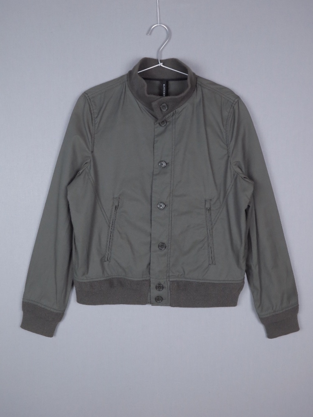 BlackBarrett by Neil Barrett Light Bomber Style Field Jacket in Military Green